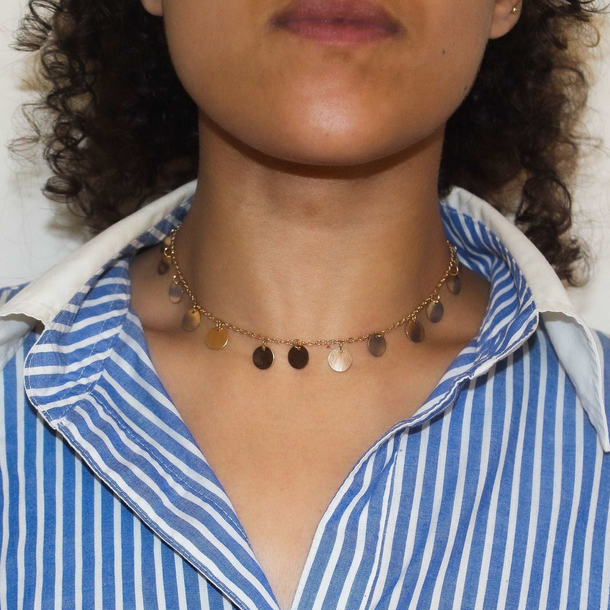 Golden Ring Necklace