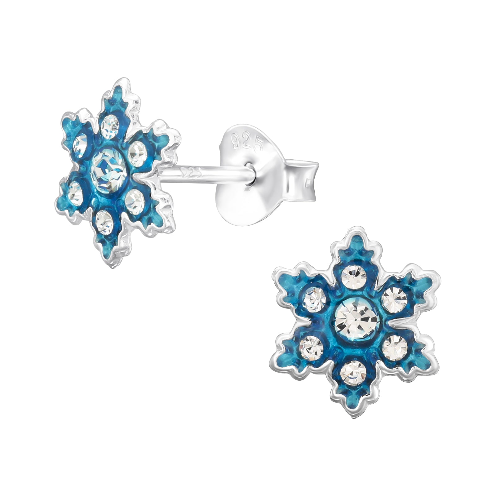 Crystal Snowflake Ear Studs