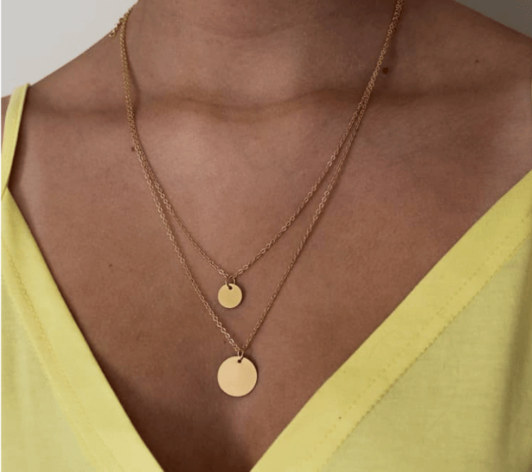 Double Moon Necklace